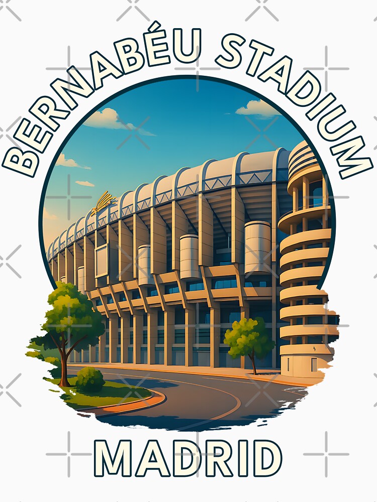 Santiago Bernabéu Stadium Madrid – Spanish Football & Architecture Illustration by inkNext