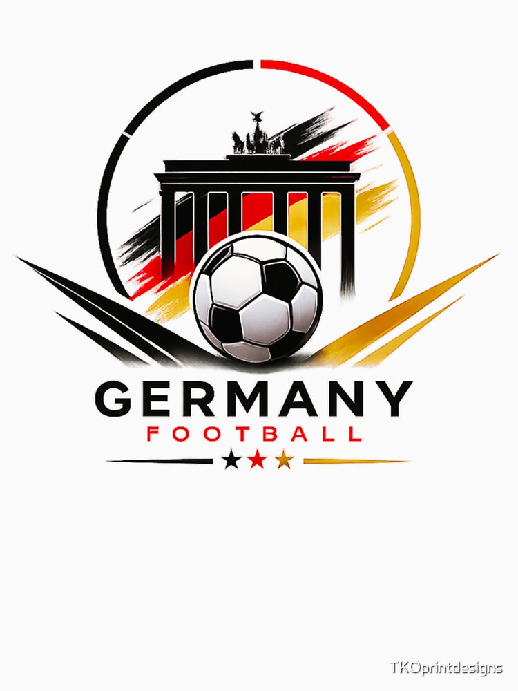 Germany Football Color Punch Ultra Modern Minimal Soccer Design by TKOprintdesigns