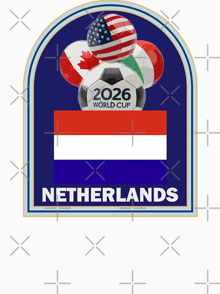 Netherlands 2026 Soccer T-shirt by benchpod47