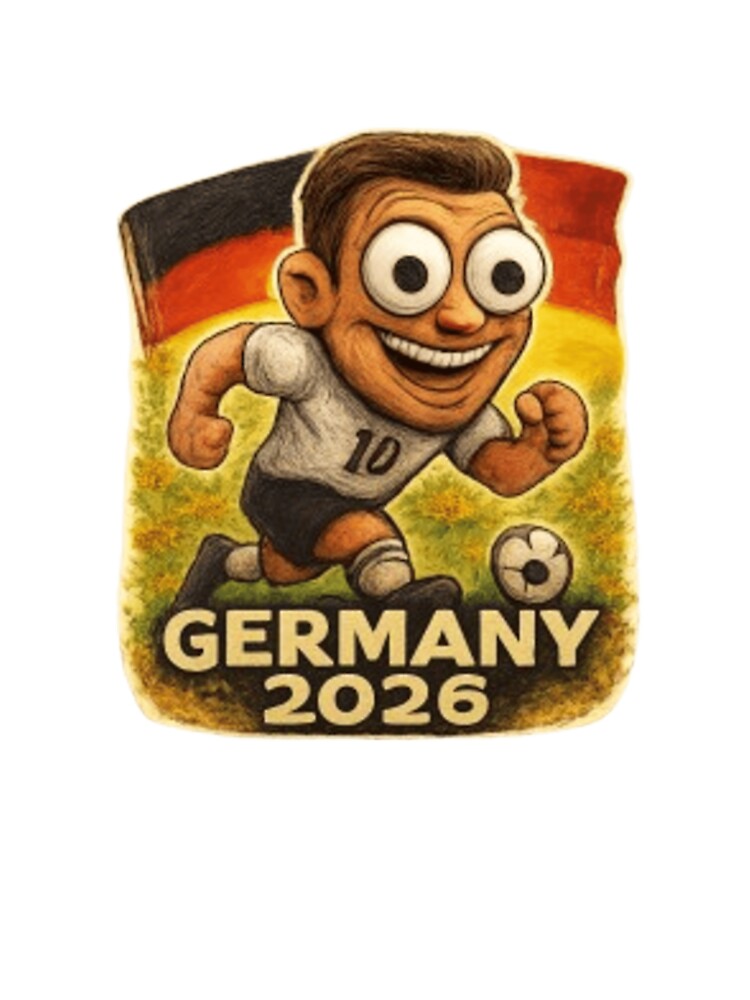 Germany 2026 Soccer Fan Cartoon by Pixanova