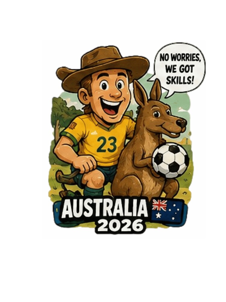 Australia 2026 Soccer Fan Sticker by Pixanova