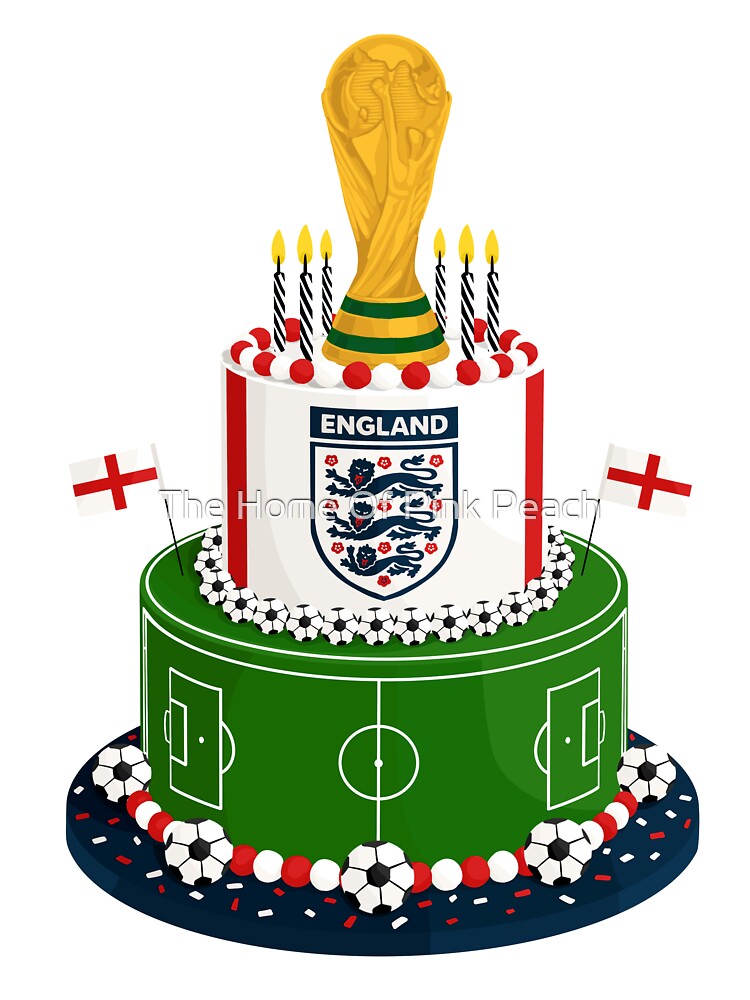 England World Cup 2026 Cake by The Home Of Pink Peach