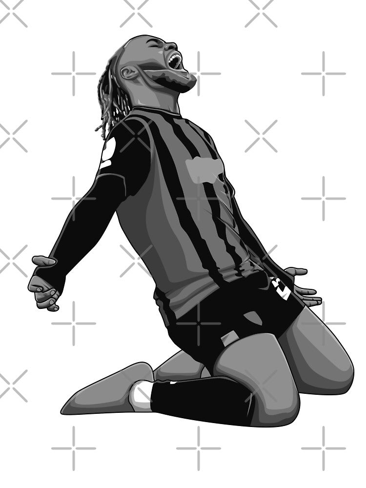 Antoine Semenyo Black and White Version by Aldduardo