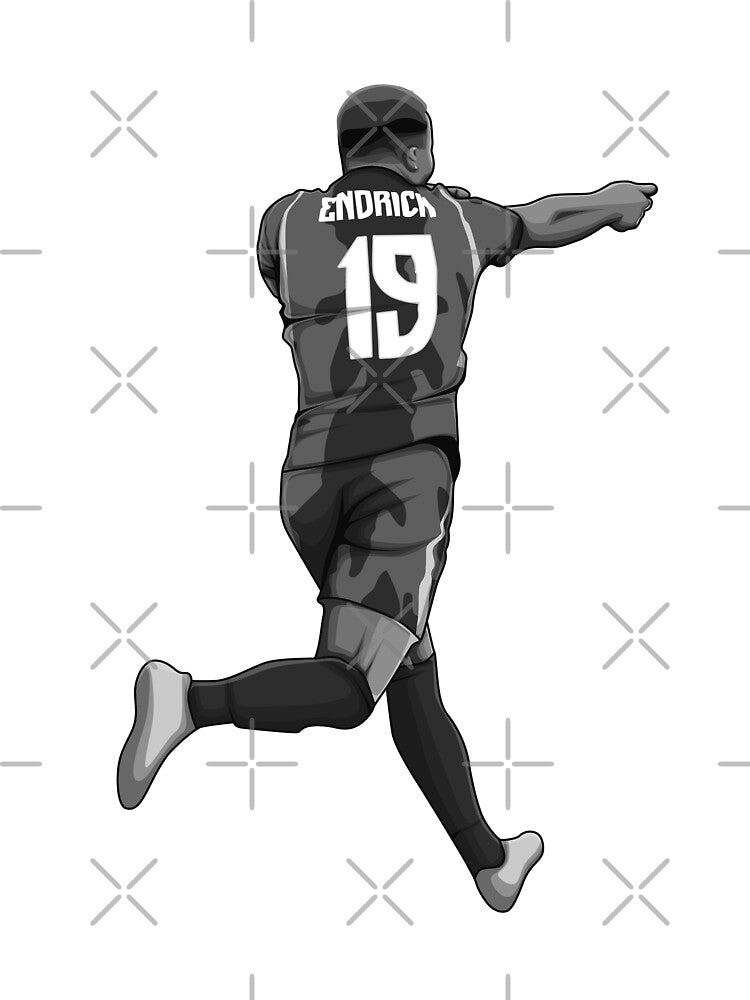 Endrick Black and White Version by Aldduardo