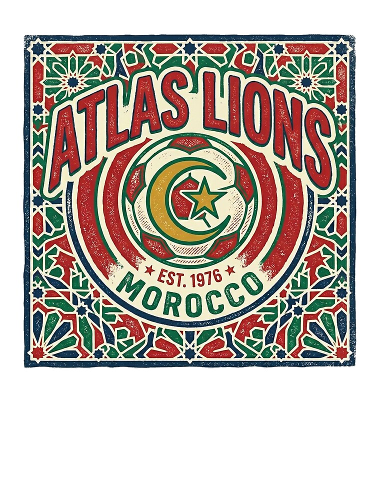 Atlas Lions Morocco Football by Fankickstore