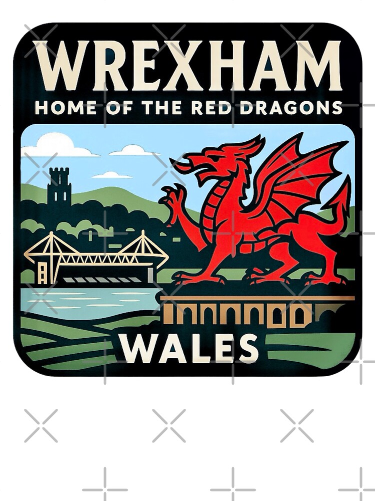 Wrexham, Wales – Home of the Red Dragons by Myra365Art