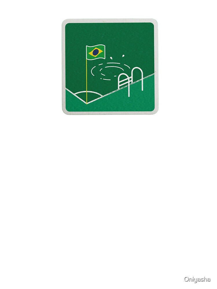 Brazil Football Pool Corner Flag Humor by Oniyasha