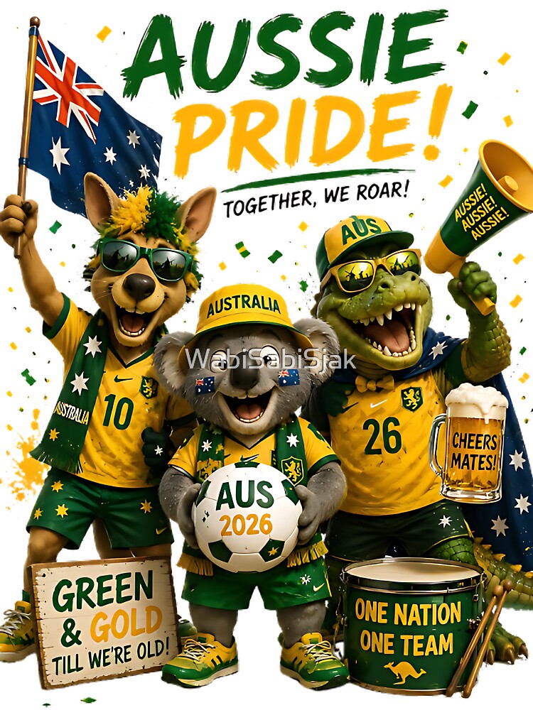 Green and Gold Army – Australia World Cup 2026 by WabiSabiSjak