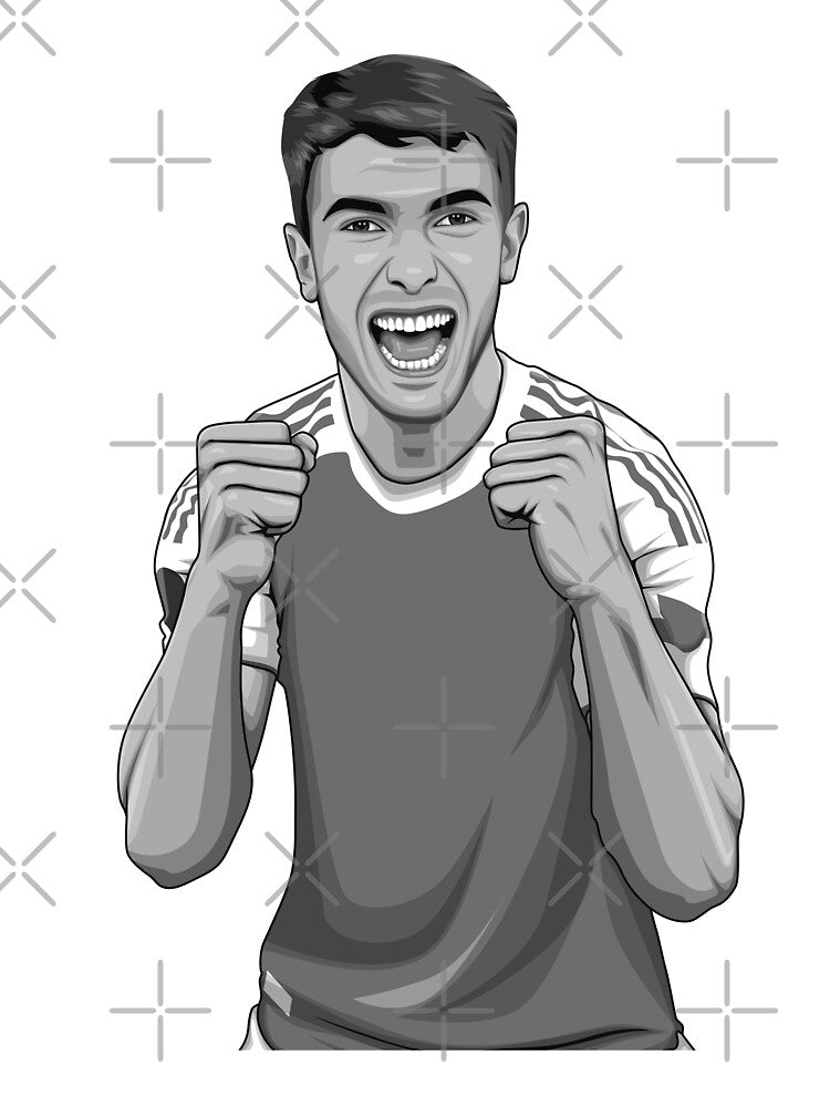 Martín Zubimendi Black and White Version by Aldduardo