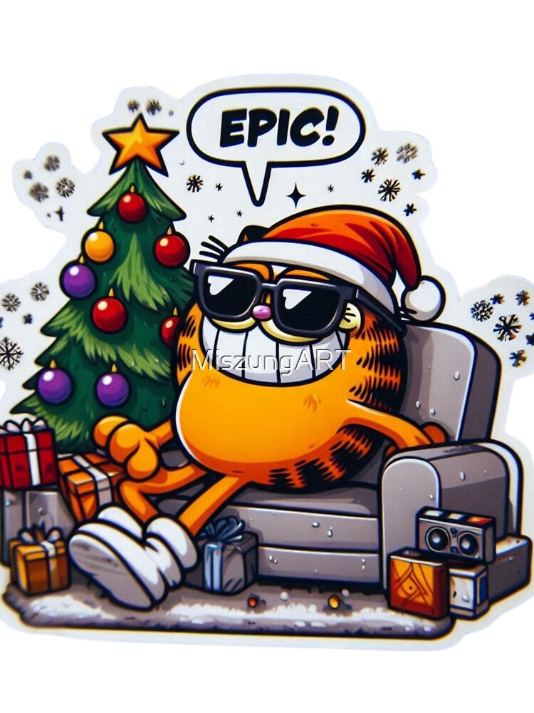 Funny Christmas Stickers & T-Shirts - Holiday Vibes by MiszungART