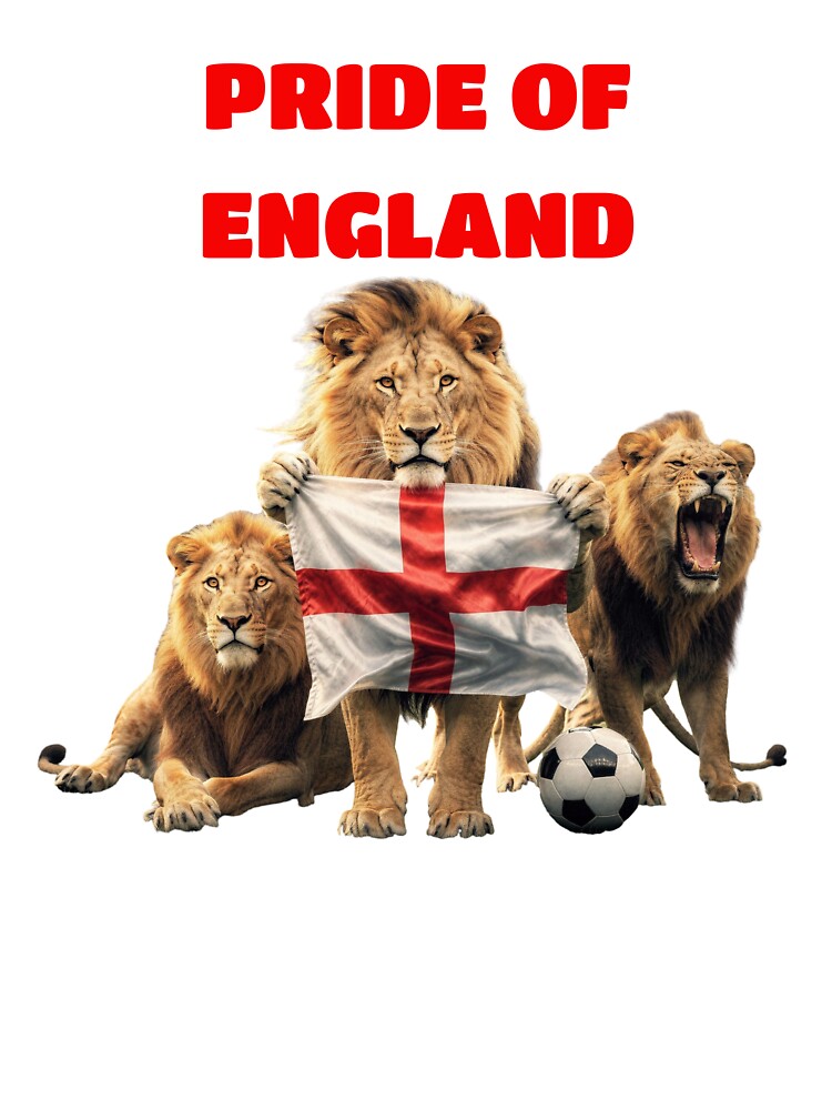 England Supporter Three Lions Shirt World Cup 2026 by Lola Style