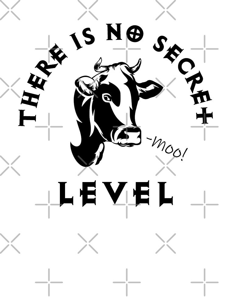 There is no secret cow level diablo game moo by MMTees