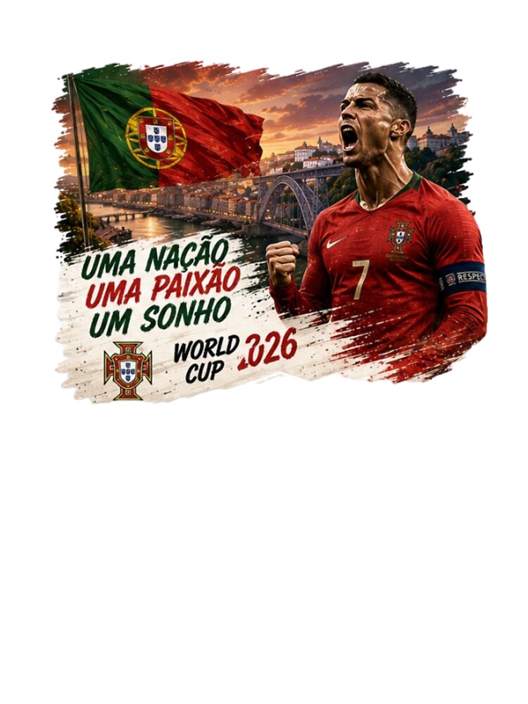 Portugal Road to World Cup 2026 Soccer Design by Pixanova