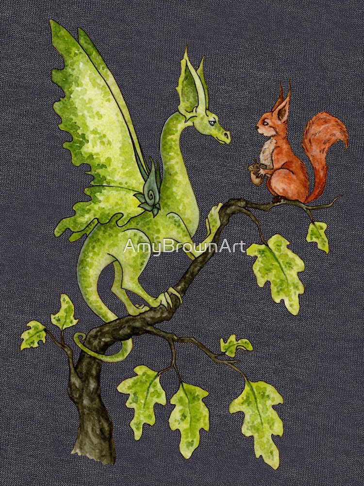 Oak Tree Encounter by AmyBrownArt