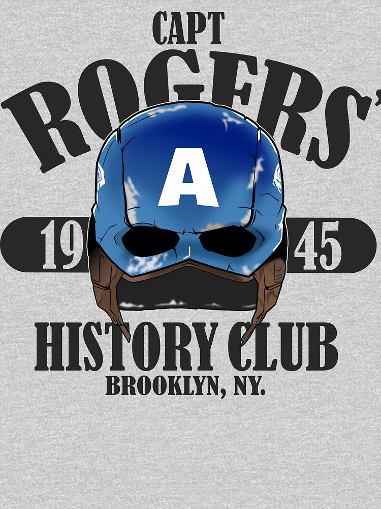 Capt Rogers’ History Club – Captain America Parody Tee by MikeMoreArt
