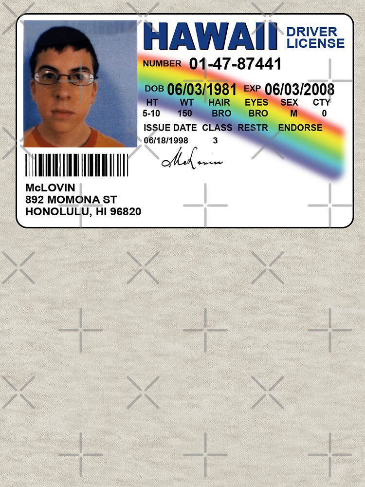 Mclovin Fake ID - Funny Meme by SynstheticRealm