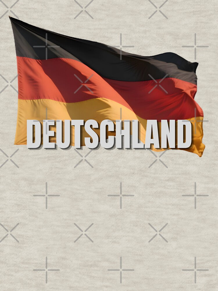 Deutschland Flag Waving Patriotic Design by RVJdesigns