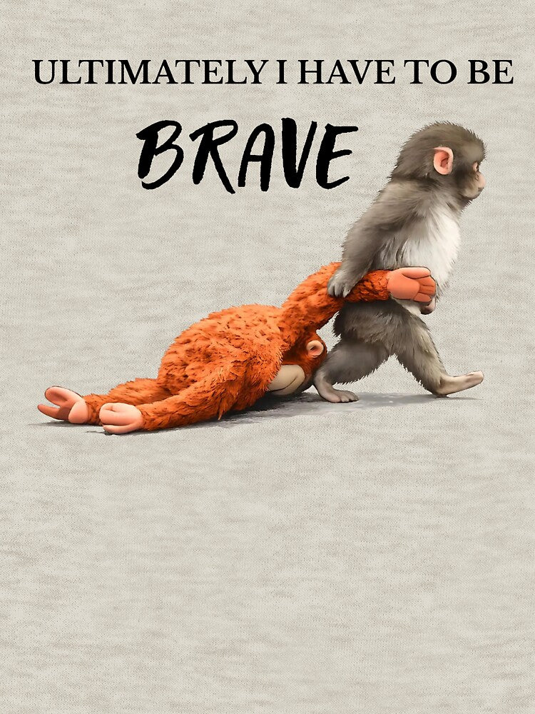 Baby Monkey Punch Viral Lonely Monkey Punch Small But Brave Emotional Plush Toy Monkey by gustavbellocci