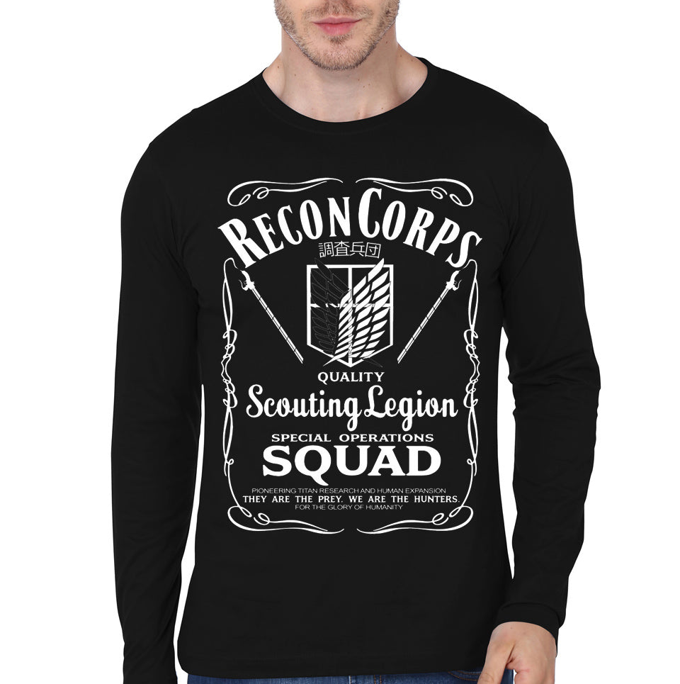 Recon Corps Black Full Sleeve Tee Style001 Hoodie, Sweatshirt | PureTeeCo.com