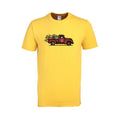 red truck in yellow tshirt Hoodie, Sweatshirt | PureTeeCo.com
