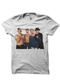 Red Hot Chili Peppers Half Sleeve White T-Shirt Style001 Hoodie, Sweatshirt | PureTeeCo.com