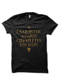 Lannister Always Completes Black T-Shirt Hoodie, Sweatshirt | PureTeeCo.com