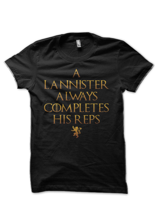 Lannister Always Completes Black T-Shirt Hoodie, Sweatshirt | PureTeeCo.com