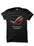 Republic Of Gamers Black T-Shirt Hoodie, Sweatshirt | PureTeeCo.com