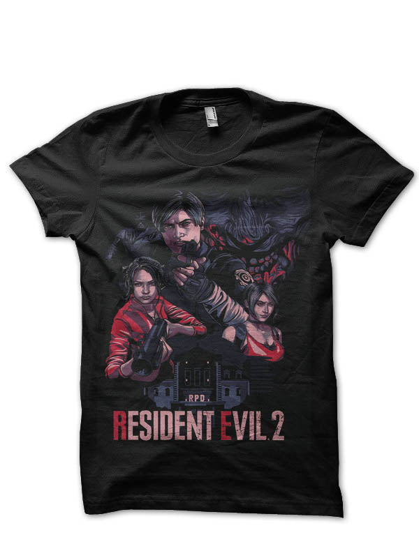 Resident Evil Half Sleeve Black T-Shirt Style001 Hoodie, Sweatshirt | PureTeeCo.com