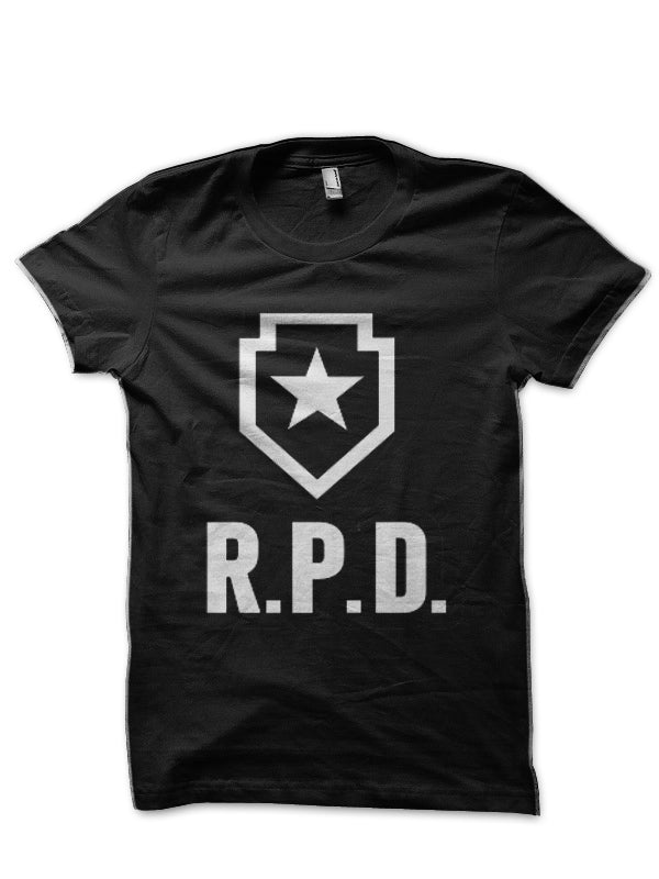 RPD â€“ Resident Evil 2 Black T-Shirt Hoodie, Sweatshirt | PureTeeCo.com