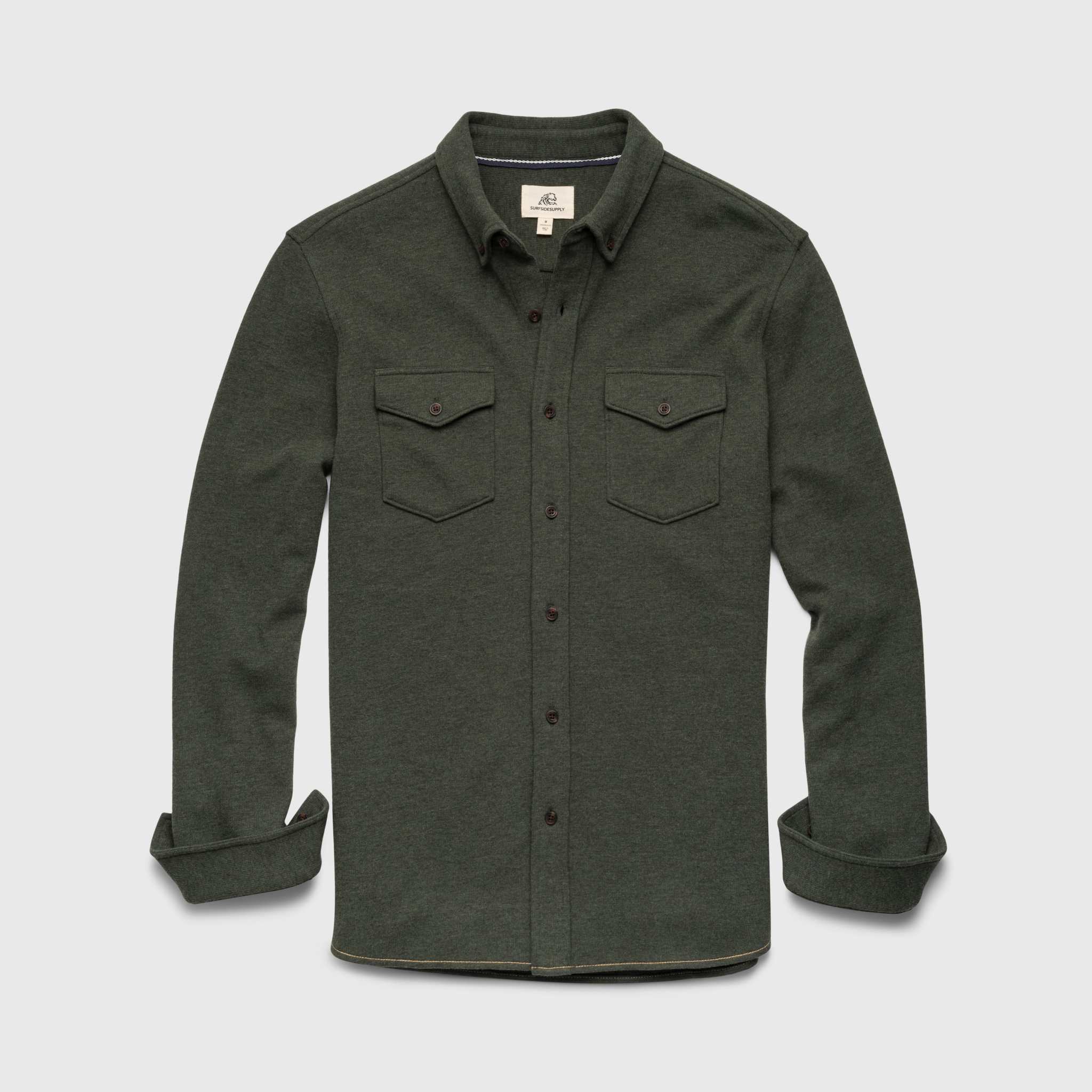 Rex Soft Knit Shirt - Green Heather Hoodie, Sweatshirt | PureTeeCo.com (Image 1)