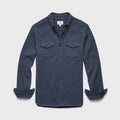 Rex Soft Knit Shirt - Navy Heather Hoodie, Sweatshirt | PureTeeCo.com (Image 1)