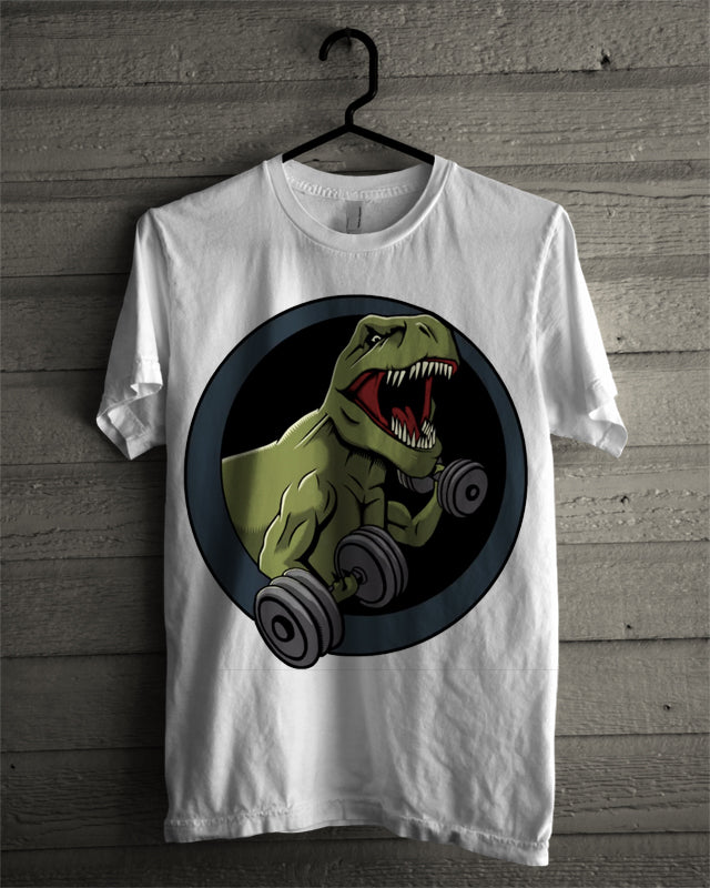 Rex White Tee Hoodie, Sweatshirt | PureTeeCo.com