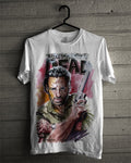 Rick Walking White T-Shirt Hoodie, Sweatshirt | PureTeeCo.com