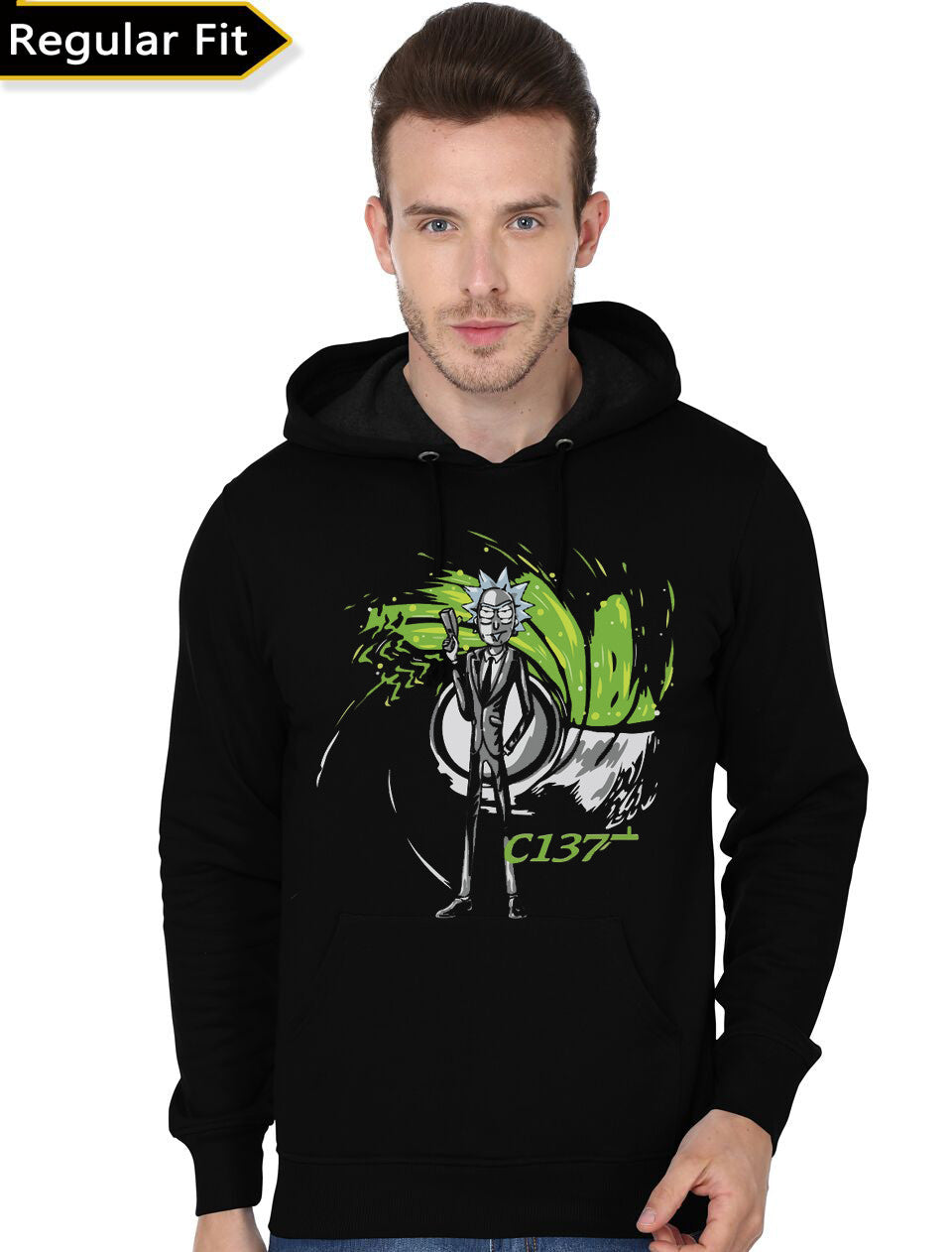 Rick C-137 Black Hoodie T-Shirts, Sweatshirt | PureTeeCo.com