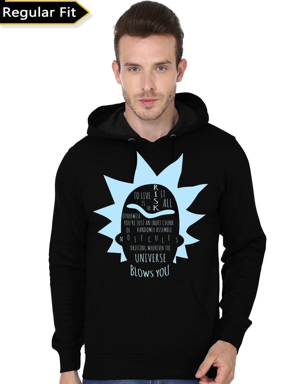 Pocket Morty White Full Sleeve T-Shirt Hoodie, Sweatshirt | PureTeeCo.com