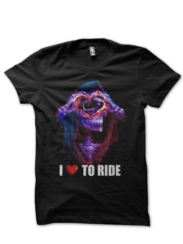 I Love To Ride Half Sleeve T-Shirt Hoodie, Sweatshirt | PureTeeCo.com