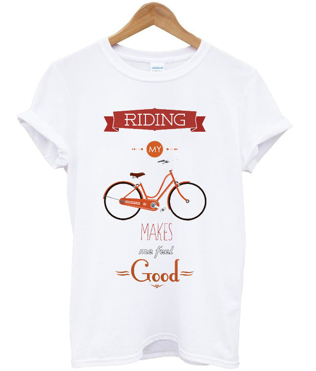riding my bycycle makes me feel good t-shirt Hoodie, Sweatshirt | PureTeeCo.com