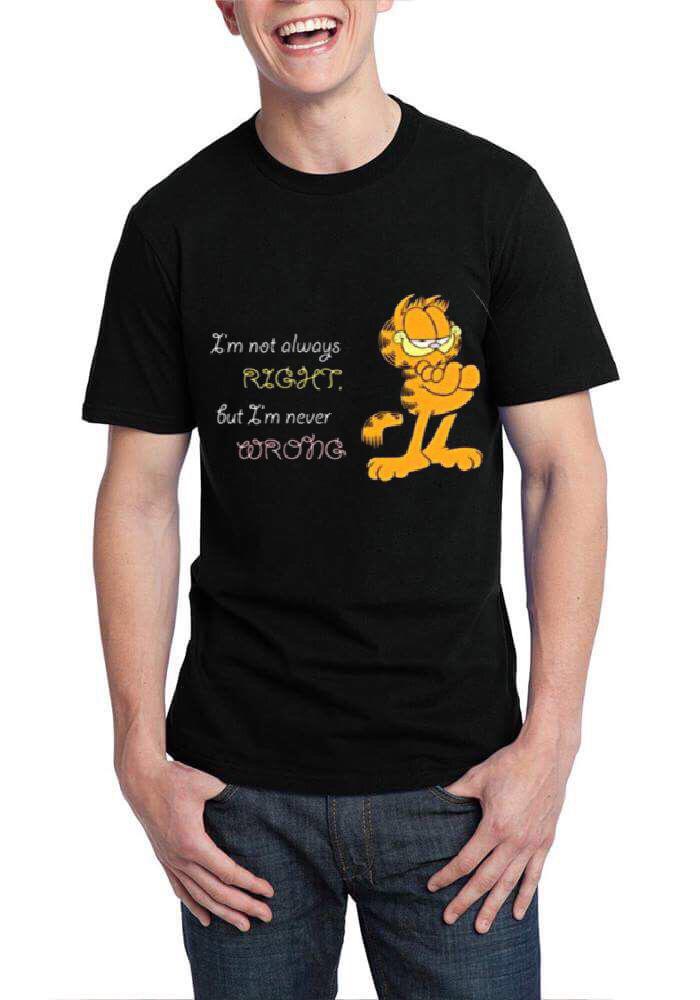 I Am Not Always Right But I Am Never Wrong Black T-Shirt Hoodie, Sweatshirt | PureTeeCo.com