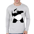 Riot Panda Grey Full Sleeve Tee Hoodie, Sweatshirt | PureTeeCo.com
