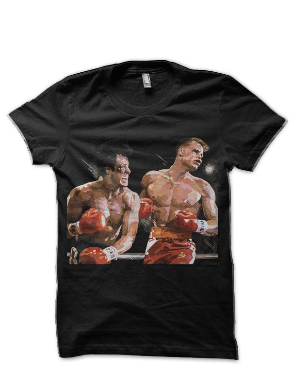 Drago Vs Rocky Black T-Shirt Hoodie, Sweatshirt | PureTeeCo.com