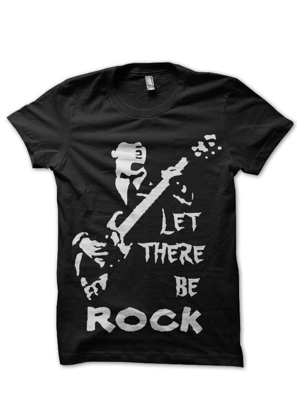 Lets Rock Black T-Shirt Hoodie, Sweatshirt | PureTeeCo.com