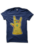 Thanos Rock On Navy Blue T-Shirt Hoodie, Sweatshirt | PureTeeCo.com