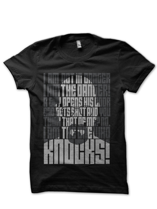 Heisenberg Is The Danger Black T-Shirt Hoodie, Sweatshirt | PureTeeCo.com