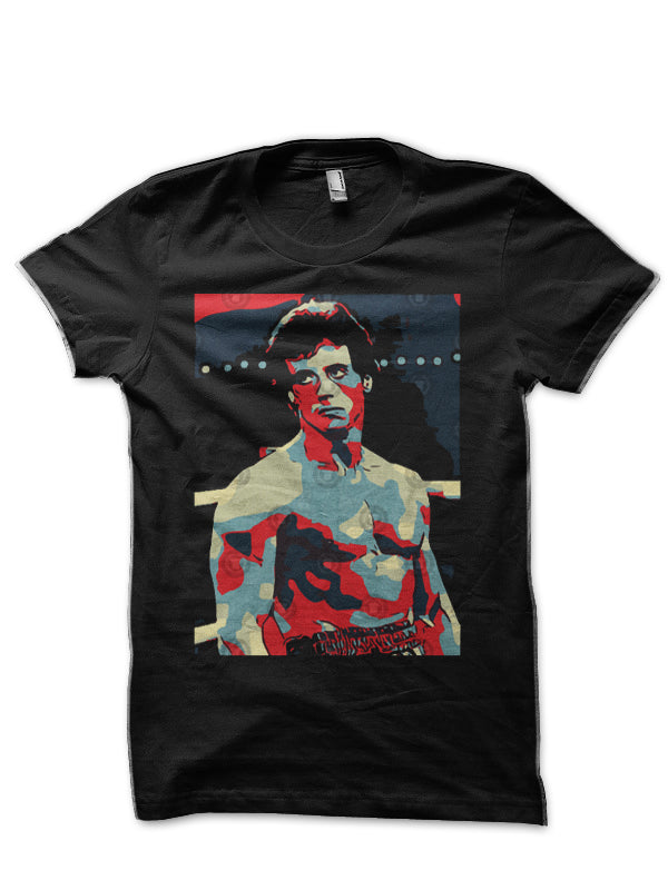 Rocky Balboa Black T-Shirt Style002 Hoodie, Sweatshirt | PureTeeCo.com