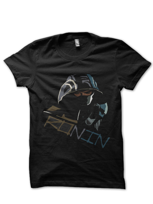 Ronin Black Half Sleeve T-Shirt Hoodie, Sweatshirt | PureTeeCo.com