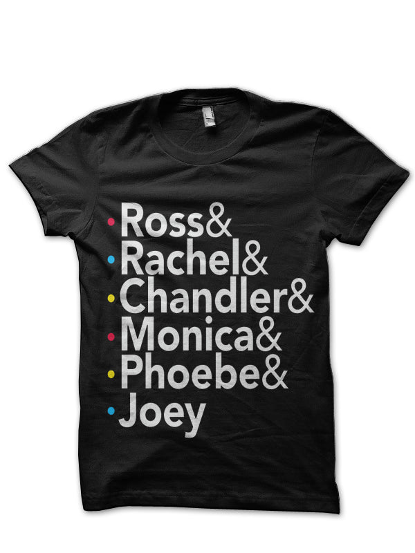 Friends Tv Show Black T-Shirt Hoodie, Sweatshirt | PureTeeCo.com