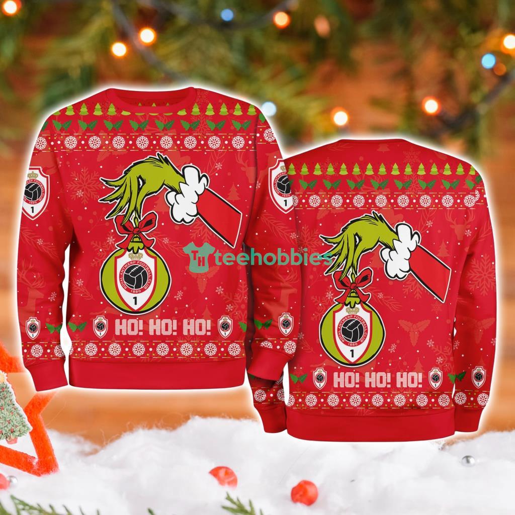 Royal Antwerp Grinch Hand Ugly Christmas Sweater 3D