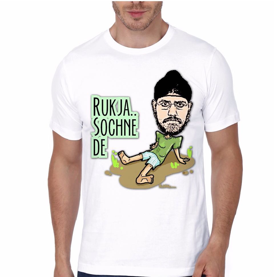 Ruk Ja Sochne De White T-Shirt Hoodie, Sweatshirt | PureTeeCo.com