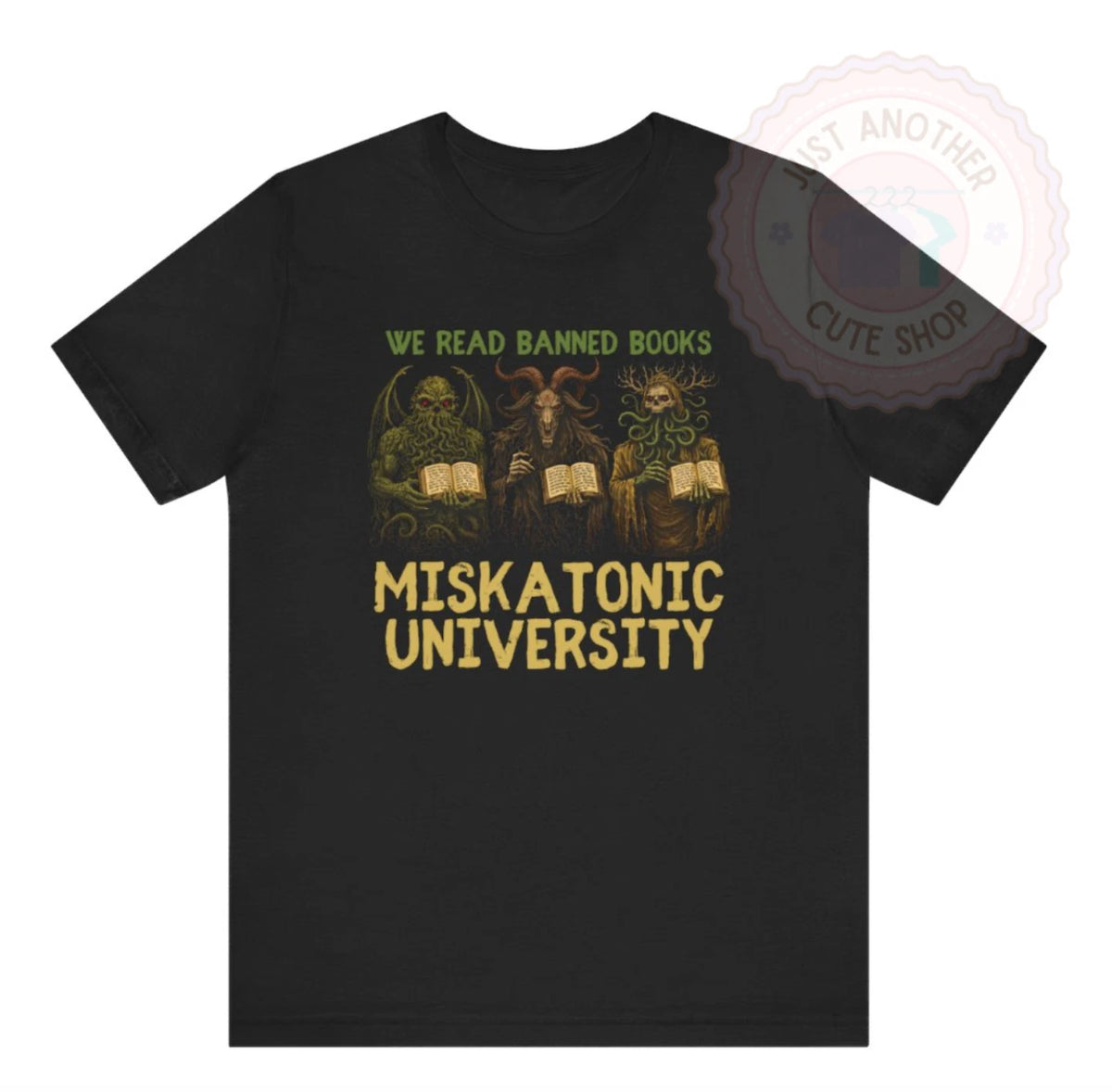 We Read Banned Books Miskatonic University T-Shirt ✩ Dark Academia Horror Tee!